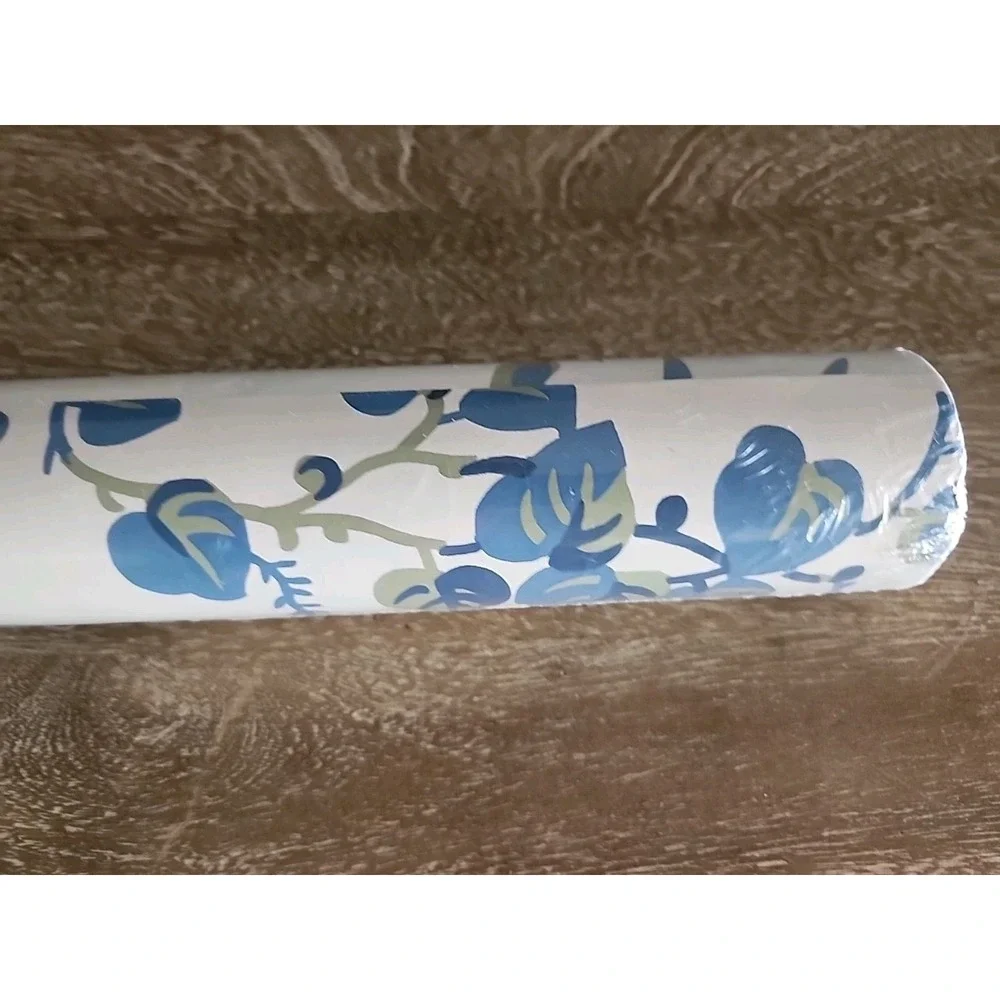 Anna French/Thibaut Blue Green White PEACOCK TOILE AT57830 Double Roll SEALED